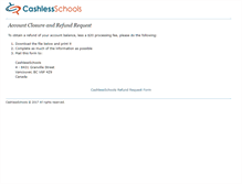 Tablet Screenshot of cashlessschools.com